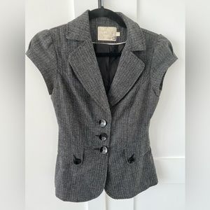 Dynamite Grey Tweed Summer Blazer